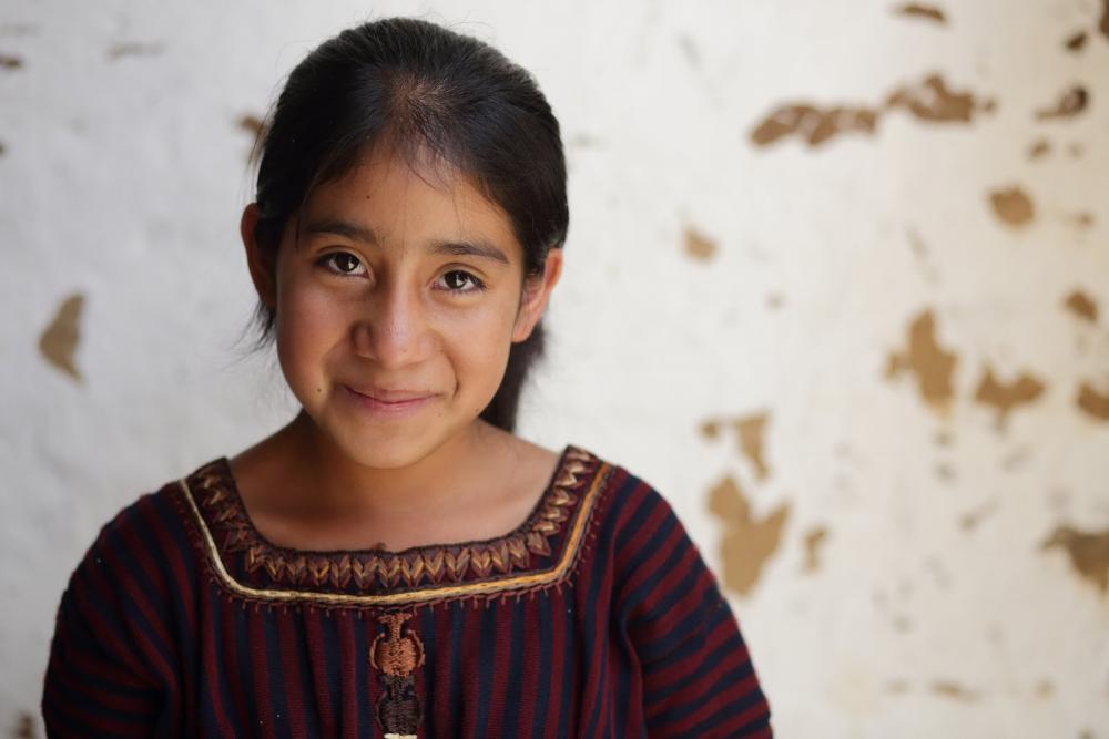 Portrait of a girl in Guatemala