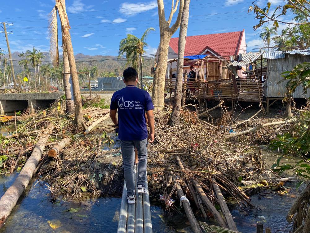 CRS Staff walks through devastation in Philippines