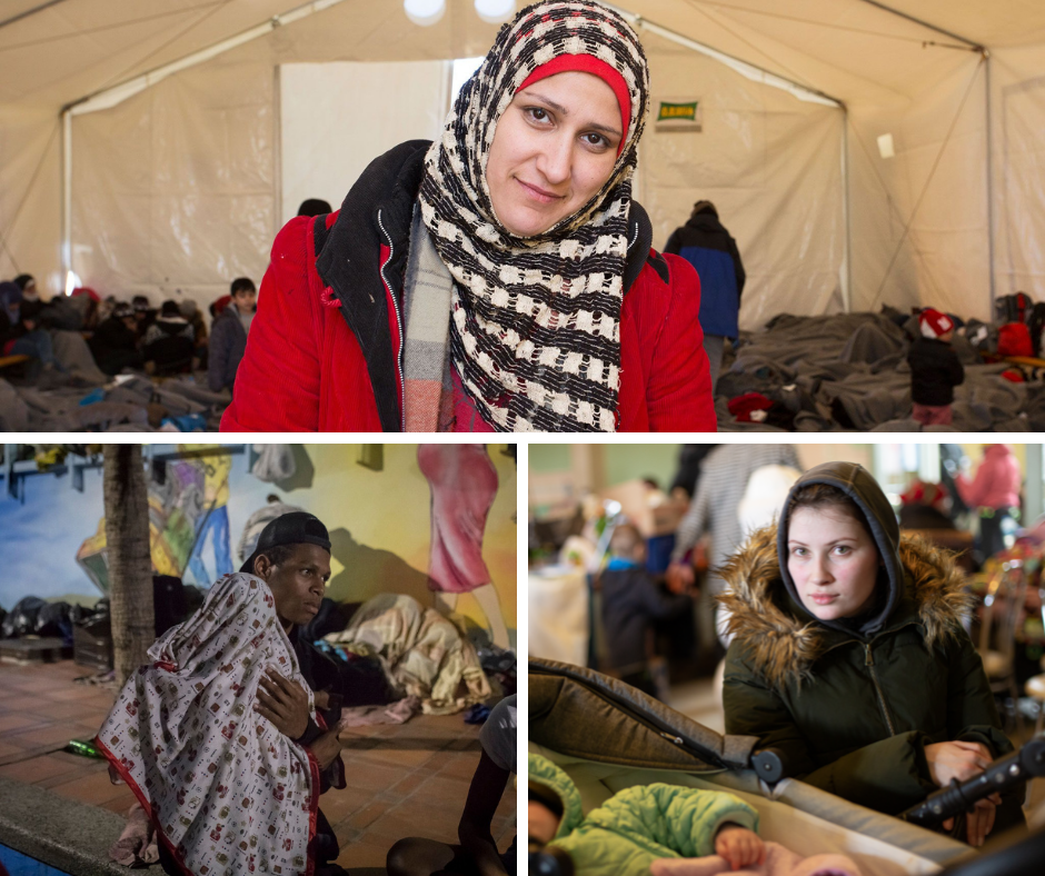 Refugiados de Siria, Venezuela y Ucrania.9