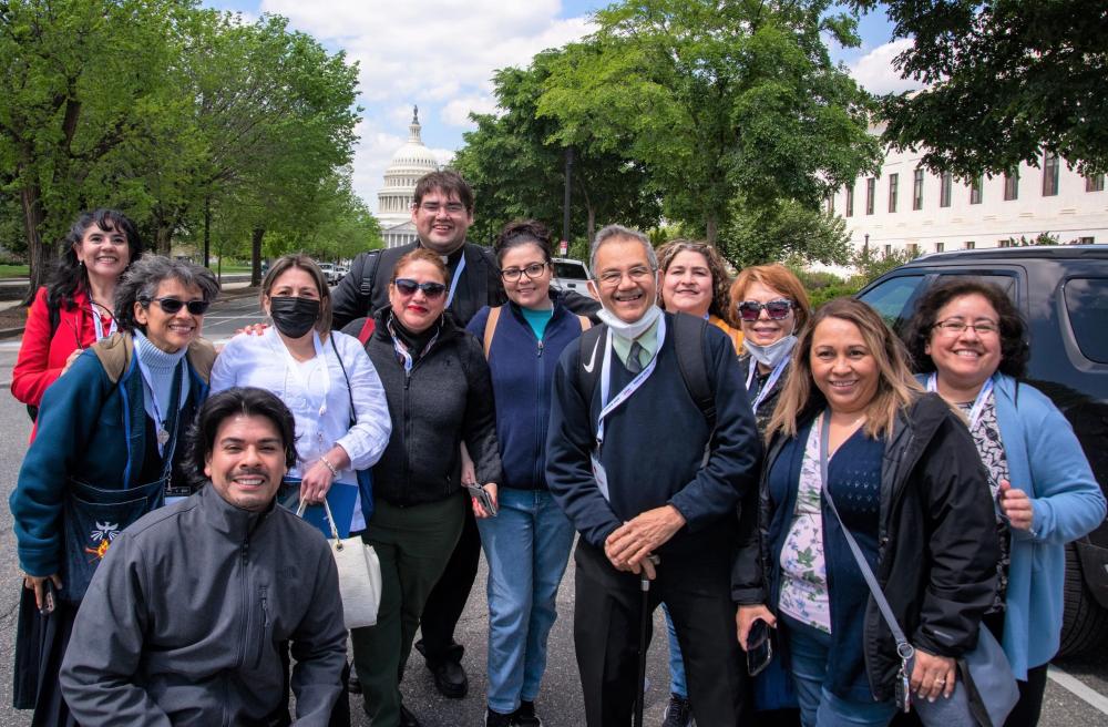 Grupo de hispanos en Washington DC