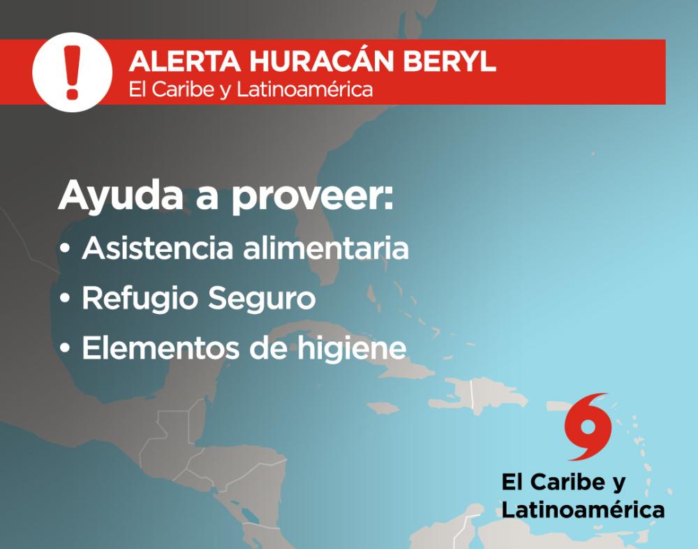 El Huracán Beryl está azotando el Caribe