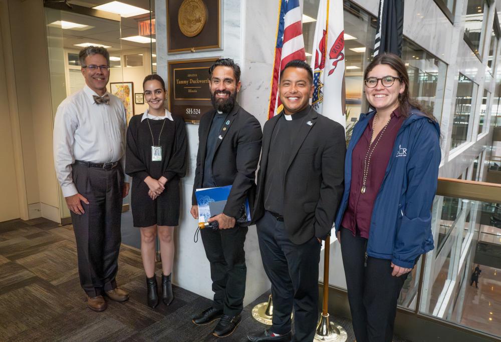 Group of people in a congressional office