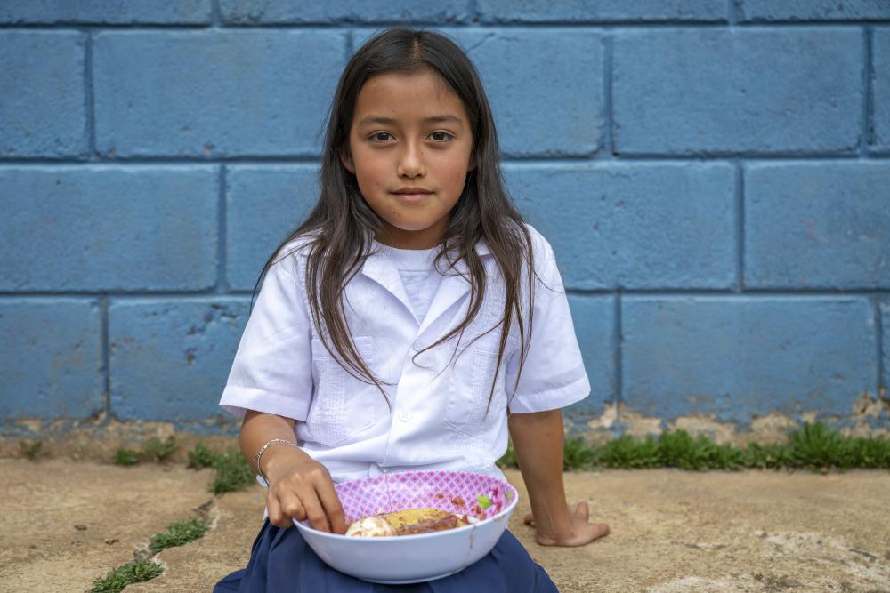 Child with food